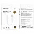 Кабель-перехiдник BOROFONE BV21 Genuine iP to 3.5 digital audio converter White (6941991111143) (21135)