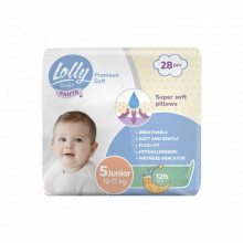 Подгузники Lolly Premium Soft Junior 5 (12-17 кг) 28 шт (4820174981006) (18435)