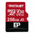Карта пам'яті microSDXC (UHS-1 U3) Patriot EP Series 256Gb class 10 V30 (R-100MB/s, W-80MB/s) (adapter SD) (PEF256GEP31MCX) (435)