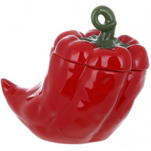Банка керамічна "Pepper" 1000мл, для сипучих продуктів, Червоний перець (2635)