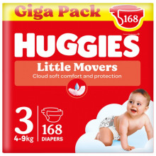 Подгузники Huggies Little Movers 3 (4-9 кг) M-pack, 168 шт (5029053577852) (7735)