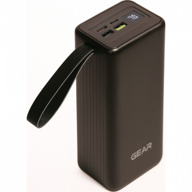 Батарея универсальная GEAR 40000mAh, PD/22.5W, black (SPO4) (21835)