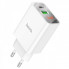Мережевий зарядний пристрій HOCO C100A PD20W+QC3.0 charger with digital display White (6931474769800) (15045)