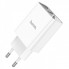 Мережевий зарядний пристрій HOCO C100A PD20W+QC3.0 charger with digital display White (6931474769800) (15045)