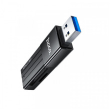 USB-хаб HOCO HB20 Mindful 2-in-1card reader(USB3.0) Black (6931474735218) (20145)