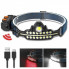 Фонарь налобный аккумуляторный BL-W690-LTS+SMD (белый/красный свет) с датчиком движения Type-C zoom (9245)