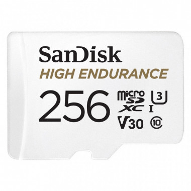 Карта памяти SanDisk 256GB microSD class 10 UHS-I U3 V30 High Endurance (SDSQQNR-256G-GN6IA) (17345)