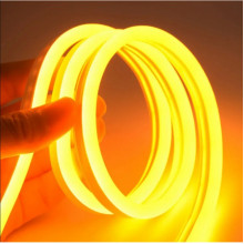 Светодиодная неоновая лента NEON 220В JL 2835-120 G IP65 герметичная 5 метров Жёлтая (18345)