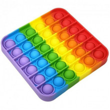 Игрушка-антистресс "POP-IT" PPT-S(Multicolor) Квадрат Радужный