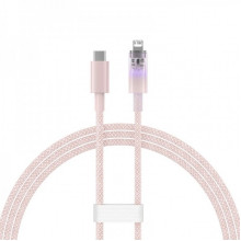 Кабель Baseus Explorer Series Fast Charging Cable with Smart Temperature Control Type-C to iP 20W 1m Pink (CATS010204) (14945)
