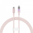 Кабель Baseus Explorer Series Fast Charging Cable with Smart Temperature Control Type-C to iP 20W 1m Pink (CATS010204) (14945)