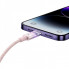 Кабель Baseus Explorer Series Fast Charging Cable with Smart Temperature Control Type-C to iP 20W 1m Pink (CATS010204) (14945)