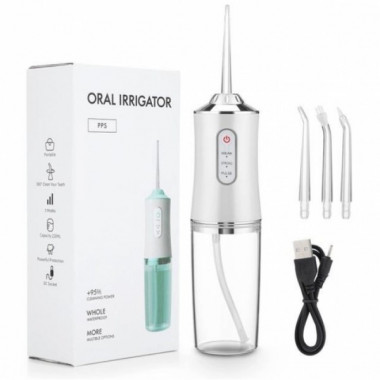 Ирригатор портативный электрический Oral Irrigator S3J2 для зубов Белый (22055)