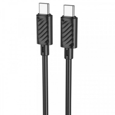 Кабель HOCO X88 Gratified 60W charging data cable for Type-C to Type-C Black (6931474783363) (20165)