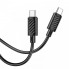 Кабель HOCO X88 Gratified 60W charging data cable for Type-C to Type-C Black (6931474783363) (20165)