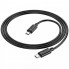 Кабель HOCO X88 Gratified 60W charging data cable for Type-C to Type-C Black (6931474783363) (20165)