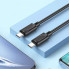 Кабель HOCO X88 Gratified 60W charging data cable for Type-C to Type-C Black (6931474783363) (20165)