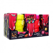 Вязкая масса "Mega Stretch Slime" SLM-11-01U(Yellow-Pink), 2 банки