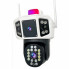 Уличная WiFi камера видеонаблюдения 3MP, FullHD, 2 объектива, YC101  IP камера наблюдения  Поворотная камера (9365)