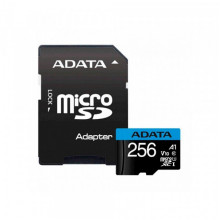 Карта пам'яті microSDXC (UHS-1) A-DATA Premier 256Gb Class 10 А1 (R-100Mb/s)  (adapter SD) (AUSDX256GUICL10A1-RA1) (465)