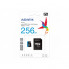 Карта пам'яті microSDXC (UHS-1) A-DATA Premier 256Gb Class 10 А1 (R-100Mb/s)  (adapter SD) (AUSDX256GUICL10A1-RA1) (465)