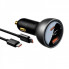 Автомобільний зарядний пристрій Baseus Digital Display PD3.1 Dual Fast Charger Car Charger U+C 140W Set Obsidian Black (With Superior Series Fast Char (CGZX070001) (8465)
