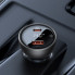 Автомобільний зарядний пристрій Baseus Digital Display PD3.1 Dual Fast Charger Car Charger U+C 140W Set Obsidian Black (With Superior Series Fast Char (CGZX070001) (8465)