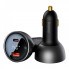 Автомобільний зарядний пристрій Baseus Digital Display PD3.1 Dual Fast Charger Car Charger U+C 140W Set Obsidian Black (With Superior Series Fast Char (CGZX070001) (8465)