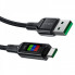 Кабель ACEFAST C7-04 USB to Type-C 3A, 1.2m, nylon, zinc connectors, LED, Black (6974316282785) (19765)