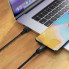 Кабель ACEFAST C7-04 USB to Type-C 3A, 1.2m, nylon, zinc connectors, LED, Black (6974316282785) (19765)
