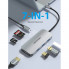 USB-хаб Vention USB-C to HDMI/USB 3.0x3/SD/TF/PD Docking Station Gray 0.15M Aluminum Alloy Type (TOJHB) (14865)