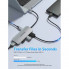 USB-хаб Vention USB-C to HDMI/USB 3.0x3/SD/TF/PD Docking Station Gray 0.15M Aluminum Alloy Type (TOJHB) (14865)