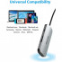 USB-хаб Vention USB-C to HDMI/USB 3.0x3/SD/TF/PD Docking Station Gray 0.15M Aluminum Alloy Type (TOJHB) (14865)