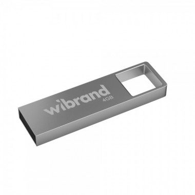 Флеш-накопичувач Wibrand USB 2.0 Shark 4Gb Silver (WI2.0/SH4U4S) (175)