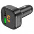 АЗП з FM-модулятором BOROFONE BC43 Flash QC3.0 car BT FM transmitter 18W Black (6974443387223) (17375)