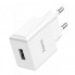 Мережевий зарядний пристрій HOCO C106A Leisure single port charger 10,5W White (6931474783882) (475)