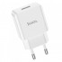 Мережевий зарядний пристрій HOCO C106A Leisure single port charger 10,5W White (6931474783882) (475)