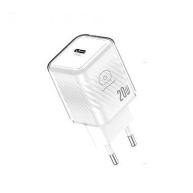 Мережевий зарядний пристрій WUW-C225 20W Gan Charger USB C white (C225) (14775)