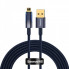 Кабель Baseus Explorer Series Auto Power-Off Fast Charging Data Cable USB to IP 2.4A 2m Blue (CATS000503) (14875)