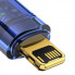 Кабель Baseus Explorer Series Auto Power-Off Fast Charging Data Cable USB to IP 2.4A 2m Blue (CATS000503) (14875)