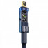 Кабель Baseus Explorer Series Auto Power-Off Fast Charging Data Cable USB to IP 2.4A 2m Blue (CATS000503) (14875)