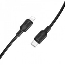 Кабель BOROFONE BX113 Lenny PD silicone charging data cable iP(L=1M) Black (6941991115370) (18875)