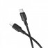 Кабель BOROFONE BX113 Lenny PD silicone charging data cable iP(L=1M) Black (6941991115370) (18875)