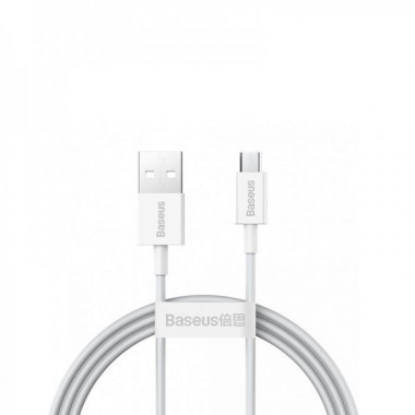 Кабель Baseus Superior Series Fast Charging Data Cable USB to Micro 2A 1m White (CAMYS-02) (15085)