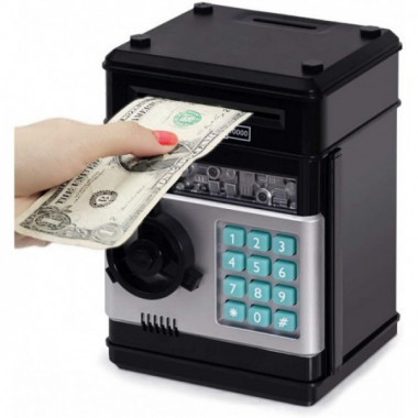 Игрушечный сейф копилка Coins & Bills Bank Safe Чёрный (14185)