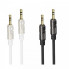 Аудіокабель BOROFONE BL22 3.5mm male to 3.5mm male, TPE, 1m, Black (6941991117725) (15185)