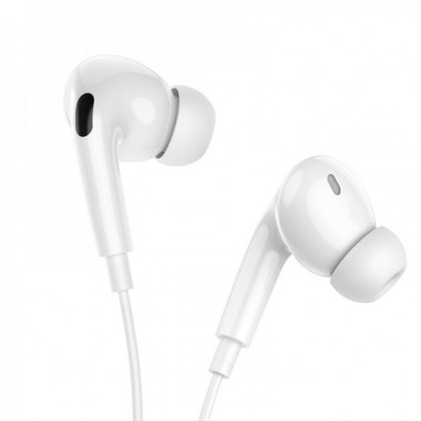 Навушники дротові BOROFONE BM100 Pro (Type-C) White (6941991121784) (21185)