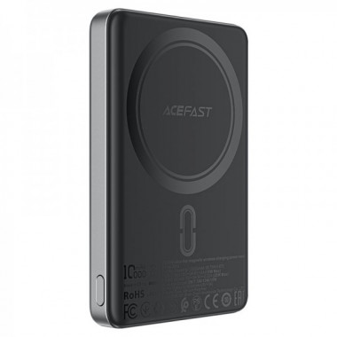 Зовнішній акумулятор ACEFAST M12 PD20W ultra-thin magnetic wireless charging power bank 10000mAh, Black (6974316283393) (16285)