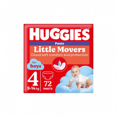 Подгузники Huggies Pants 4 (9-14 кг) для мальчиков 72 шт (5029053564104) (6285)