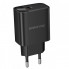 Мережевий зарядний пристрій BOROFONE BA97A Ilustre single-port PD30W charger with digital display (EU) Black (6941991120480) (385)